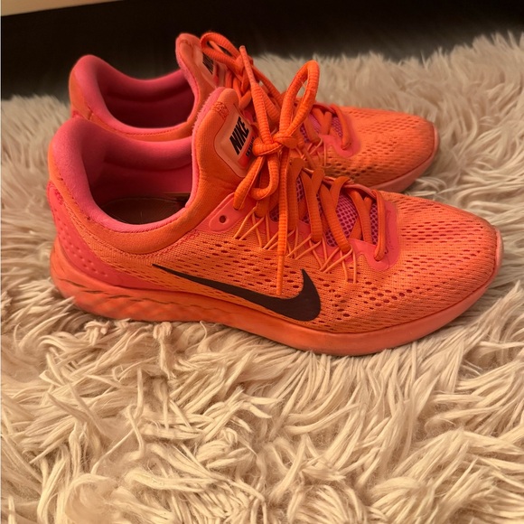 Nike Womens Orange Sneakers Size 8 - Picture 1 of 10